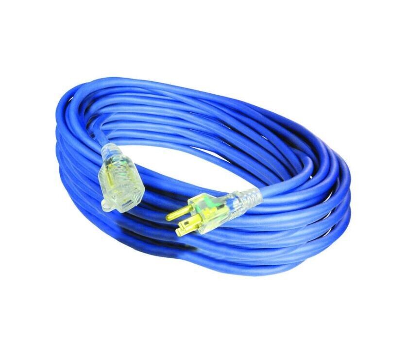 100 Ft. 14/3 Industrial Outdoor Extension Cord GL-JOW143-100-B - MK Sauder Surplus