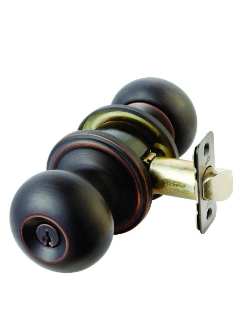 Colonial Oil Rubbed Bronze Entry Lockset 1-3/4 in. #3957VB - MK Sauder Surplus