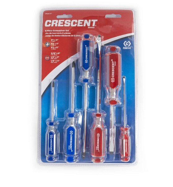 Crescent Phillips/Slotted Screwdriver Set 6 pc - MK Sauder SurplusScrewdriver set