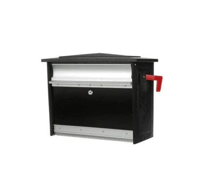 Gibraltar Mailboxes Mailsafe Contemporary Aluminum Wall Mount Black Lock Mailbox - MK Sauder Surplus