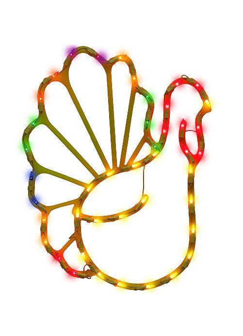 IG Design 17 in. Prelit Turkey Silhouette - MK Sauder SurplusIG Design 17 in. Prelit Turkey Silhouette