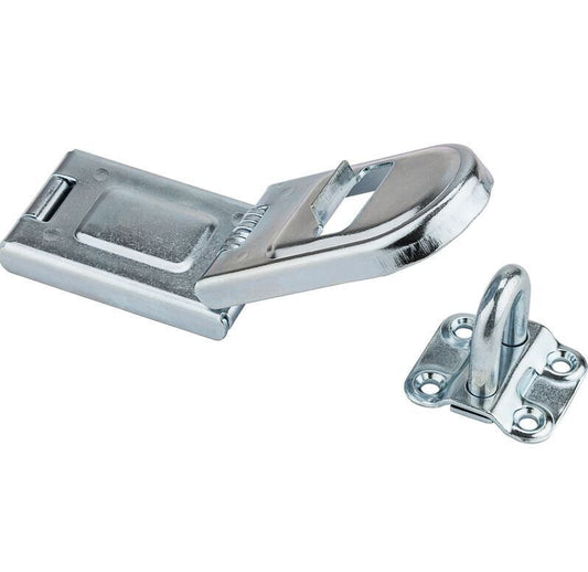 National Hardware N226-510 Zinc-Plated Hinged Safety Hasp 6-1/2 in. - MK Sauder Surplus