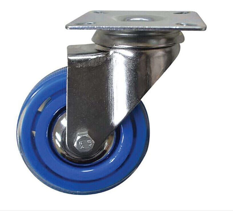 SHEPHARD SWIVEL POLY 3" BLUE CASTOR WHEEL - MK Sauder Surplus