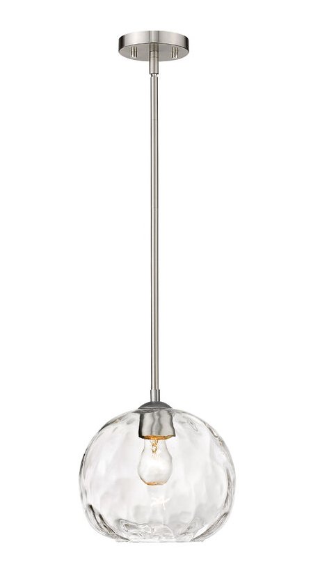 Z-Lite 490P10 Chloe 10"W Mini Pendant - Nickel - MK Sauder Surplus